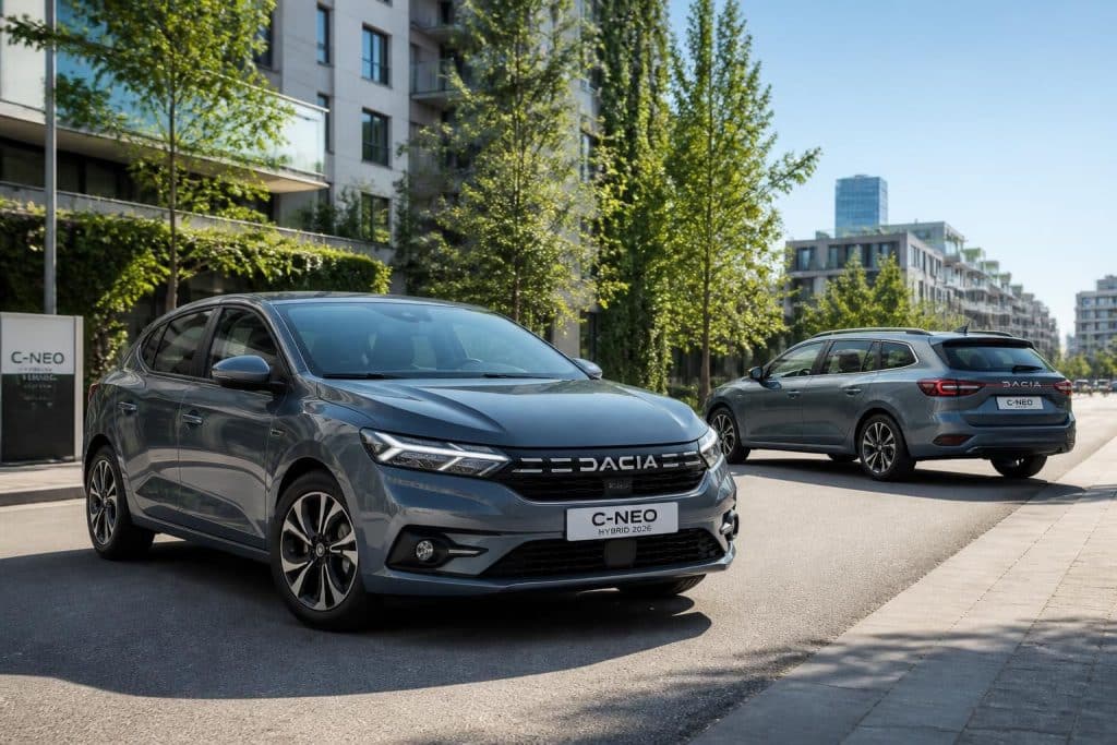 découvrez la dacia c-neo 2026, la nouvelle compacte hybride économique, accompagnée de son break familial spacieux, alliant design moderne et performances écologiques pour toute la famille.